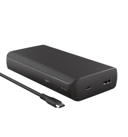 Trust Laro 65W USB-C Laptop Powerbank, High-capacity 65W powerbank to fast-charge your USB-C laptop or MacBook on the go, (65W/ 20,000mAh)