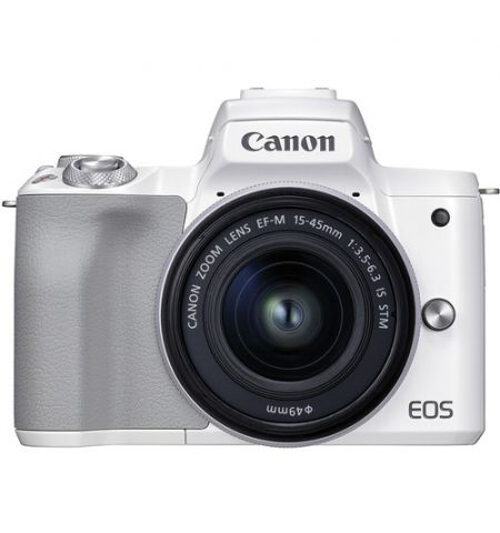 Mirrorless Camera CANON EOS M50 Mark II + 15-45 f/3.5-6.3 IS STM White (4729C028)