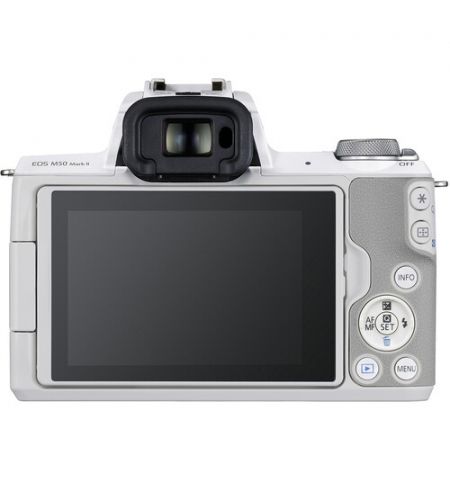 Mirrorless Camera CANON EOS M50 Mark II + 15-45 f/3.5-6.3 IS STM White (4729C028)