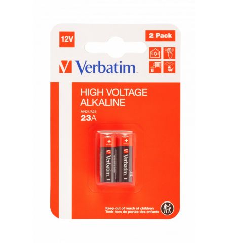 Щелочная батарея Verbatim 12V A23 / MN21 , 2 Pack