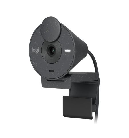 Веб-камера Logitech Brio 300 / 1080p / auto light correction / noise-reducing mic / USB-C / Graphite