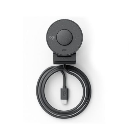 Веб-камера Logitech Brio 300 / 1080p / auto light correction / noise-reducing mic / USB-C / Graphite Веб-камера Logitech Brio 300 / 1080p / auto light correction / noise-reducing mic / USB-C / Graphite