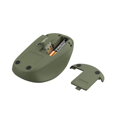 Мышь Беспроводная Trust Yvi + Eco / 8m 2.4GHz Micro receiver / 1600dpi / Green Мышь Беспроводная Trust Yvi + Eco / 8m 2.4GHz Micro receiver / 1600dpi / Green