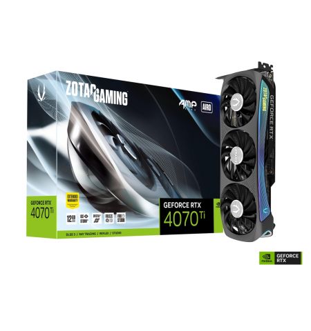 Видеокарта ZOTAC GeForce RTX 4070 AMP AIRO / 12GB / GDDR6X / 192bit