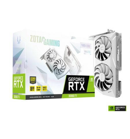 Видеокарта ZOTAC GeForce RTX 3060 Ti Twin Edge White Edition / 8GB / GDDR6X / 256bit