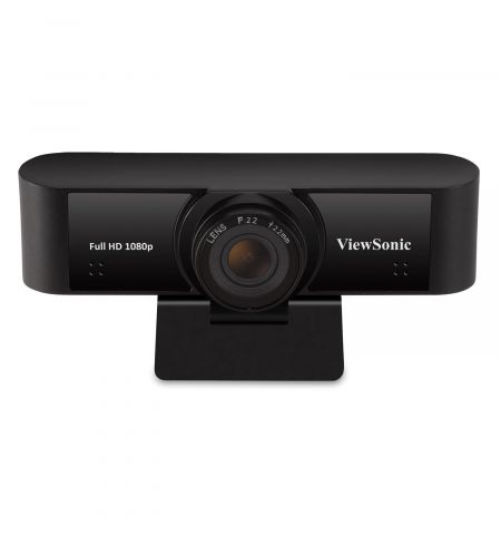 VIEWSONIC VB-CAM-001, Full HD Webcam, Sensor 2.07 Mpx CMOS, up to 1080p@30fps/25fps, Superior Clarity, Wide Field of View 110°, Exceptional Low-Light Performance F2.2, Flexible Mounting Options, Dual Integrated Microphones, Remarkable Sound