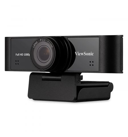 VIEWSONIC VB-CAM-001, Full HD Webcam, Sensor 2.07 Mpx CMOS, up to 1080p@30fps/25fps, Superior Clarity, Wide Field of View 110°, Exceptional Low-Light Performance F2.2, Flexible Mounting Options, Dual Integrated Microphones, Remarkable Sound
