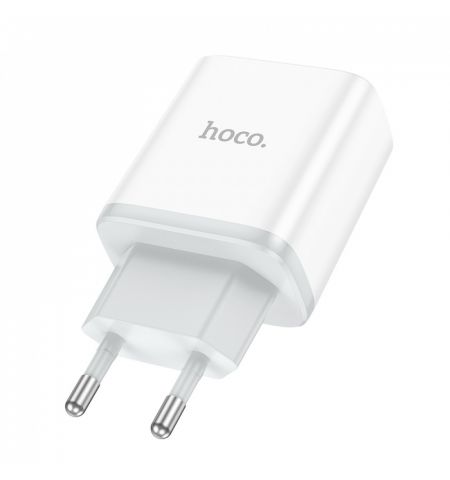 USB-зарядное устройство HOCO C104A Stage Single port / 1 x USB-C / up to PD20W / QC3.0 / White USB-зарядное устройство HOCO C104A Stage Single port / 1 x USB-C / up to PD20W / QC3.0 / White
