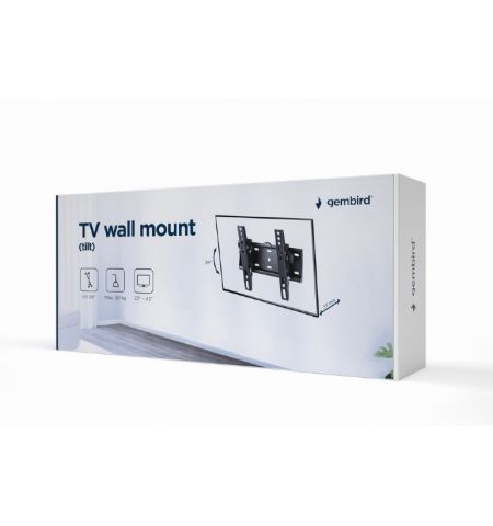 TV-Wall Mount for 23-42"- Gembird "WM-42T-02", Tilt, max. 30 kg, Distance TV to Wall: 53 mm, max. VESA 200 x 200, Black TV-Wall Mount for 23-42"- Gembird "WM-42T-02", Tilt, max. 30 kg, Distance TV to Wall: 53 mm, max. VESA 200 x 200, Black