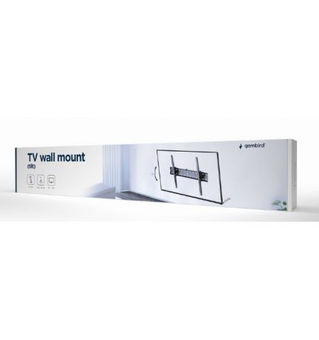 TV-Wall Mount for 37-70"- Gembird "WM-70T-02", Tilt, max. 40 kg, Tilting angle up to 24°, Distance TV to Wall: 53 mm, max. VESA 600 x 400, Black