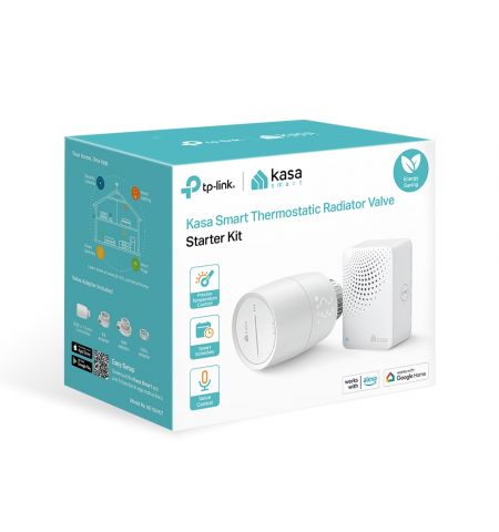 Умный термостатический радиаторный клапан + Hub TP-LINK Kasa KE100 Kit, White Умный термостатический радиаторный клапан + Hub TP-LINK Kasa KE100 Kit, White