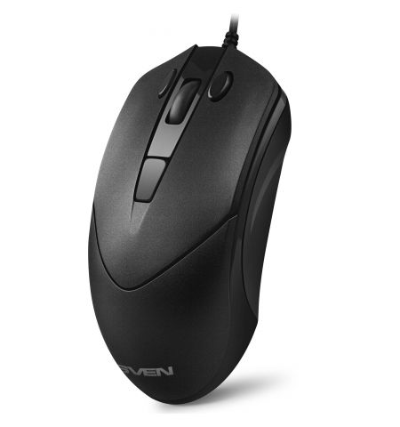 SVEN RX-100, Optical Mouse, Windows OS/ Mac OS, copy/paste buttons, 5+1 (scroll wheel), 1000-4000 dpi, USB, 1.5 m, Black
