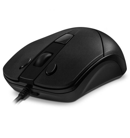 SVEN RX-100, Optical Mouse, Windows OS/ Mac OS, copy/paste buttons, 5+1 (scroll wheel), 1000-4000 dpi, USB, 1.5 m, Black