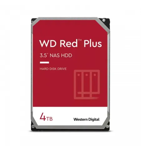 Unitate HDD Western Digital WD Red Plus, 3.5", 4 TB