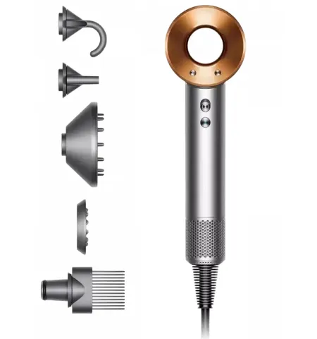 Фен Dyson Supersonic HD07, 1600Вт, Nickel/Cooper