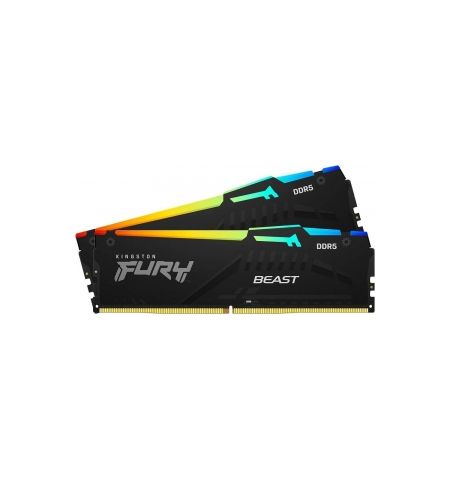 16GB DDR5 6000MHz Kingston FURY Beast RGB Kit of 2x8GB