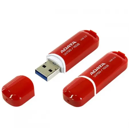 USB Flash накопитель ADATA UV150, 16Гб, Красный