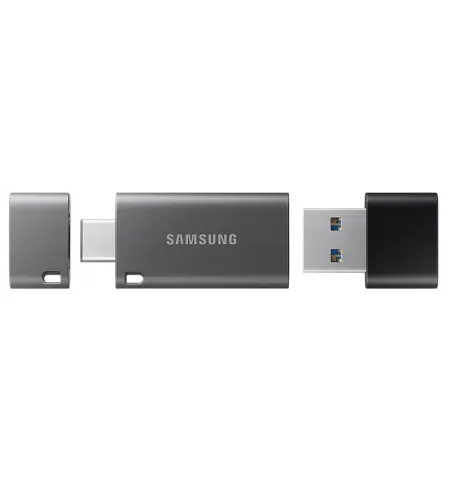 USB Flash накопитель Samsung DUO Plus, 128Гб, Серый/Черный