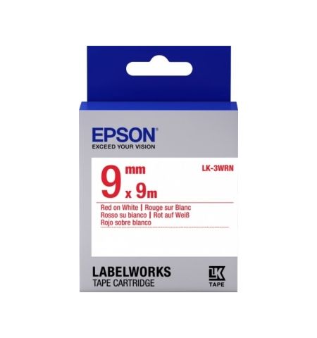 Cartus de banda Epson LK-3WRN, 9mm x 9m
