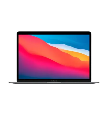 Laptop 13,3" Apple MacBook Air A2337, Gri cosmic, M1 with 8-core CPU and 7-core GPU, 16GB/256GB, macOS Big Sur