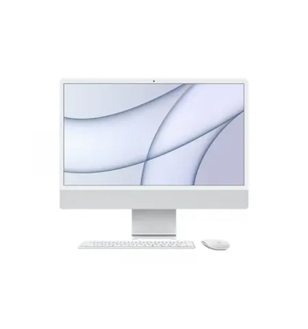 Computer All-in-One Apple iMac A2439, M1 with 8-core CPU and 7-core GPU, 16GB/512GB, macOS Big Sur, Argintiu