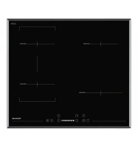 Индукционная варочная панель Sharp KH-6I27CS0I-EU, Чёрный