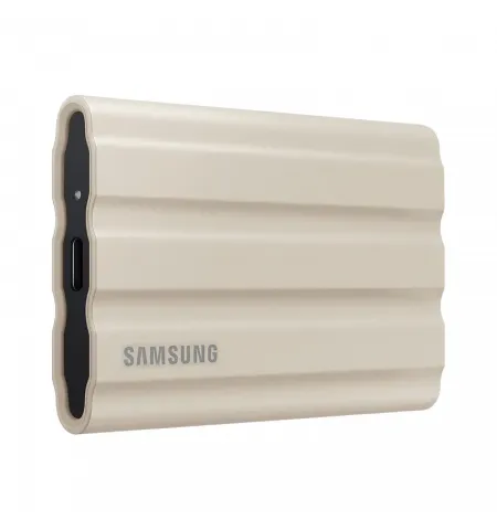 Внешний портативный SSD накопитель Samsung T7 Shield, 1 ТБ, Бежевый (MU-PE1T0K/WW)