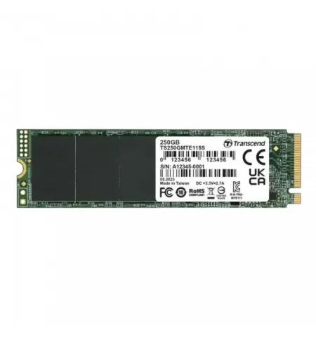 Unitate SSD Transcend MTE115S, 250GB, TS250GMTE115S