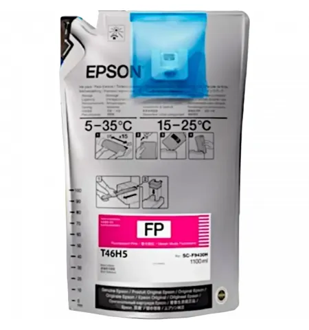 Cartuse de cerneala multipack Epson Ink Supply Unit UltraChrome DS Fluor Pink T46D540, 2000ml, Roz fluorescent