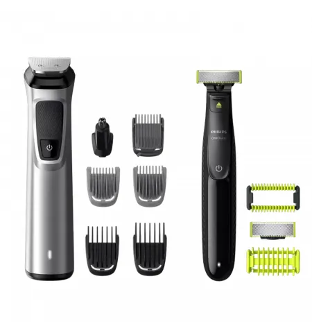 Trimmer pentru barbati Philips MG9710/90, Argintiu/Negru