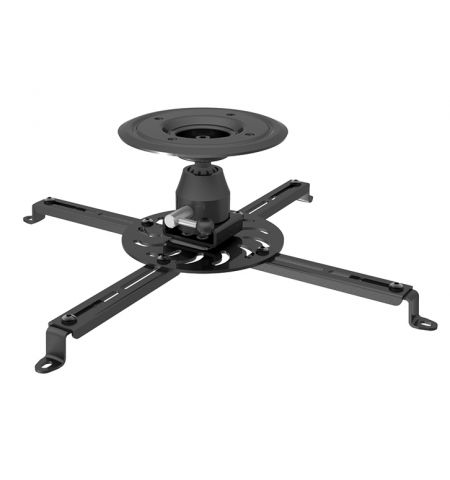 Sunne PRO300SB Ceiling/ Bevel Projector Bracket, Ceiling to Projector 135mm, Tilt/Swivel-20°~+20°,  360° rotate, Max 25kg, Universal mounting pattern up to 500mm width, Black