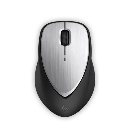 HP Envy Rechargeable Mouse 500, Laser Sensor, 1600 dpi, Rubber Grips and Aluminum Finish, Quick Recharge with Micro-USB.