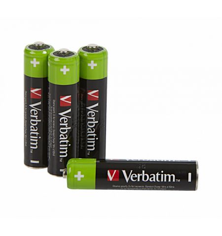 Аккумуляторные батареи Verbatim  AAA/ HR03 950 mAh, 4 Pack
