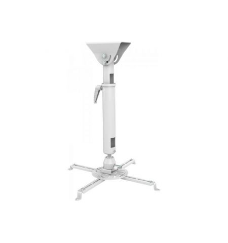 Sunne PRO300XL2 Ceiling/ Bevel Projector Bracket, Ceiling to Projector 820-1200mm, Tilt/Swivel-20°~+20°,  360° Rotate, max 35kg, universal mounting pattern up to 500mm width, White