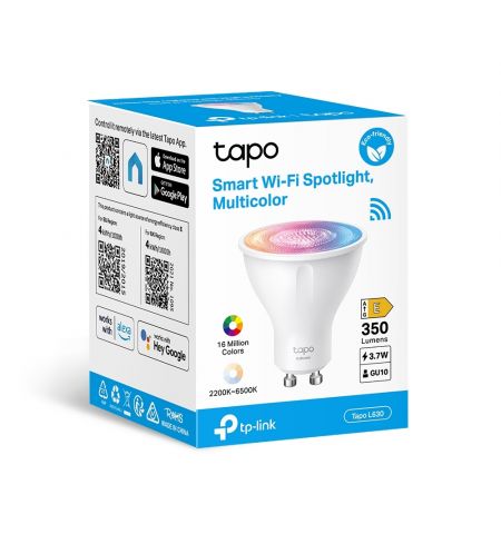 Умная беспроводная лампочка TP-LINK Tapo L630 / 16Mln Multicolor / GU10 / 2200-6500K