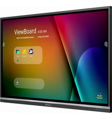ViewSonic IFP5550-5, EDUCATION - Dual-Pen Interactivity, 55" 20 Points Ultra-Fine Touch,7H Tempered Glass (AG),3840x2160,350nits,1200:1,32GB Storage, 3GB RAM ,VGAx1,HDMI inx3,HDMI outx1,SPDIFx1,Earphonex1,USBx7(front x3, rear x4),RJ45x1,RS232x1,10Wx2