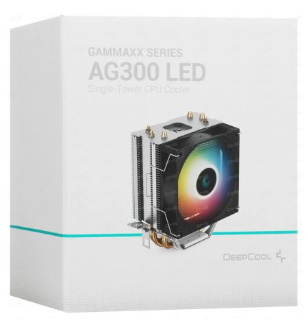 Кулер DEEPCOOL AG300 LED / Universal / 150W / 500~3050rpm, <30.5 dB(A)/ 36.75 CFM / Black