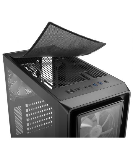 Корпус Sharkoon TK4 RGB / w/oPSU / Side panel / 4x120mm A-RGB LED / ATX / Black Корпус Sharkoon TK4 RGB / w/oPSU / Side panel / 4x120mm A-RGB LED / ATX / Black