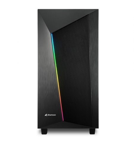 Корпус Sharkoon REV 100 / w/oPSU / Side panel / 2x120mm A-RGB LED / ATX / Black Корпус Sharkoon REV 100 / w/oPSU / Side panel / 2x120mm A-RGB LED / ATX / Black
