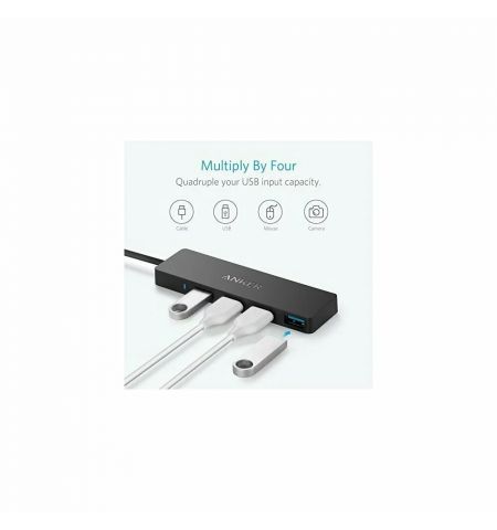 USB Hub Anker Ultra Slim / 4-Port USB 3.0 /  black