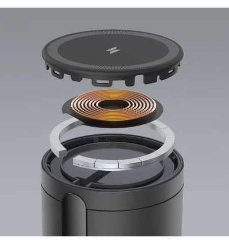 Беспроводное зарядное устройство QI Anker PowerWave Mag-Go 2in1 / 20W / iPhone 12/13 and AirPods / Black