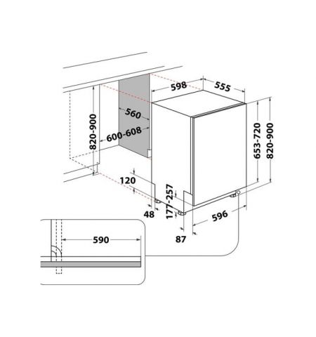Встраиваемая посудомоечная машина Hotpoint-Ariston HI 5020 WEF Встраиваемая посудомоечная машина Hotpoint-Ariston HI 5020 WEF