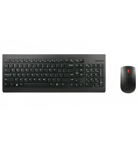 Клавиатура и мышь Lenovo 4X30M39487, Беспроводное, Чёрный