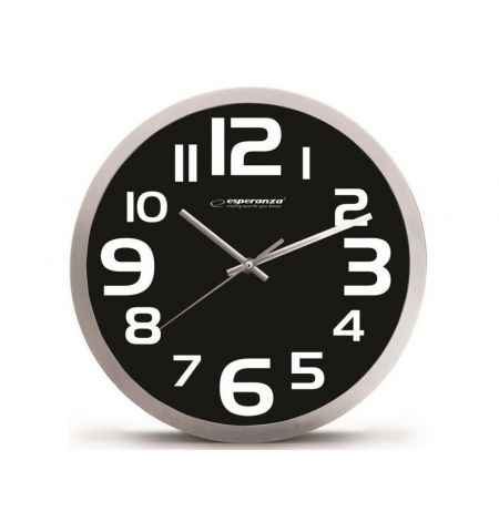 Часы настенные Esperanza Zurich EHC013K black, 25 cm