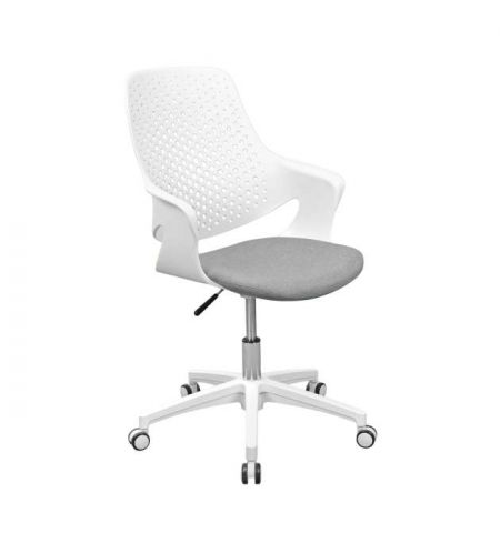 Fotoliu Birou GEO~M70-W White frame+Grey seat