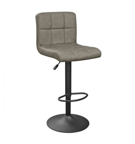 Scaun de bar SB-044~Dark Grey Pu+Black Leg