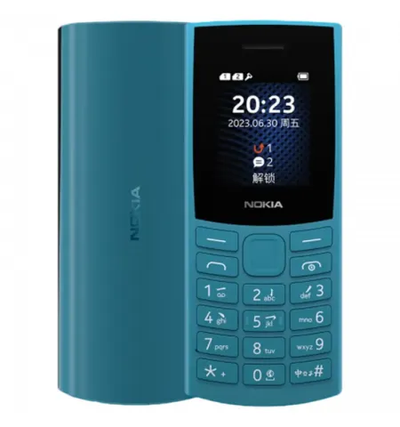 Telefon mobil Nokia 105 (2023), Cyan