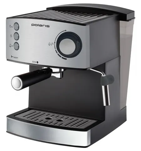 Espressor manual Polaris PCM1537AE, 850W, Argintiu