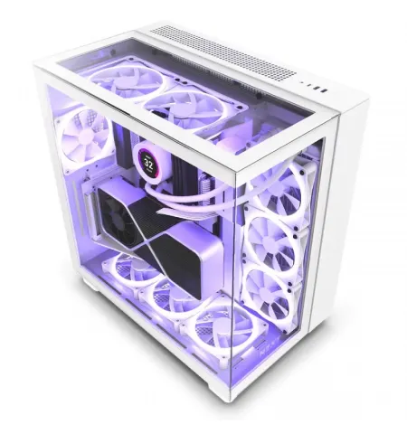 Компьютерный корпус NZXT H9 Elite, Midi-Tower, ATX, Белый