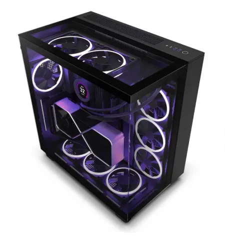 Carcasa PC NZXT H9 Elite, Midi-Tower, ATX, Negru